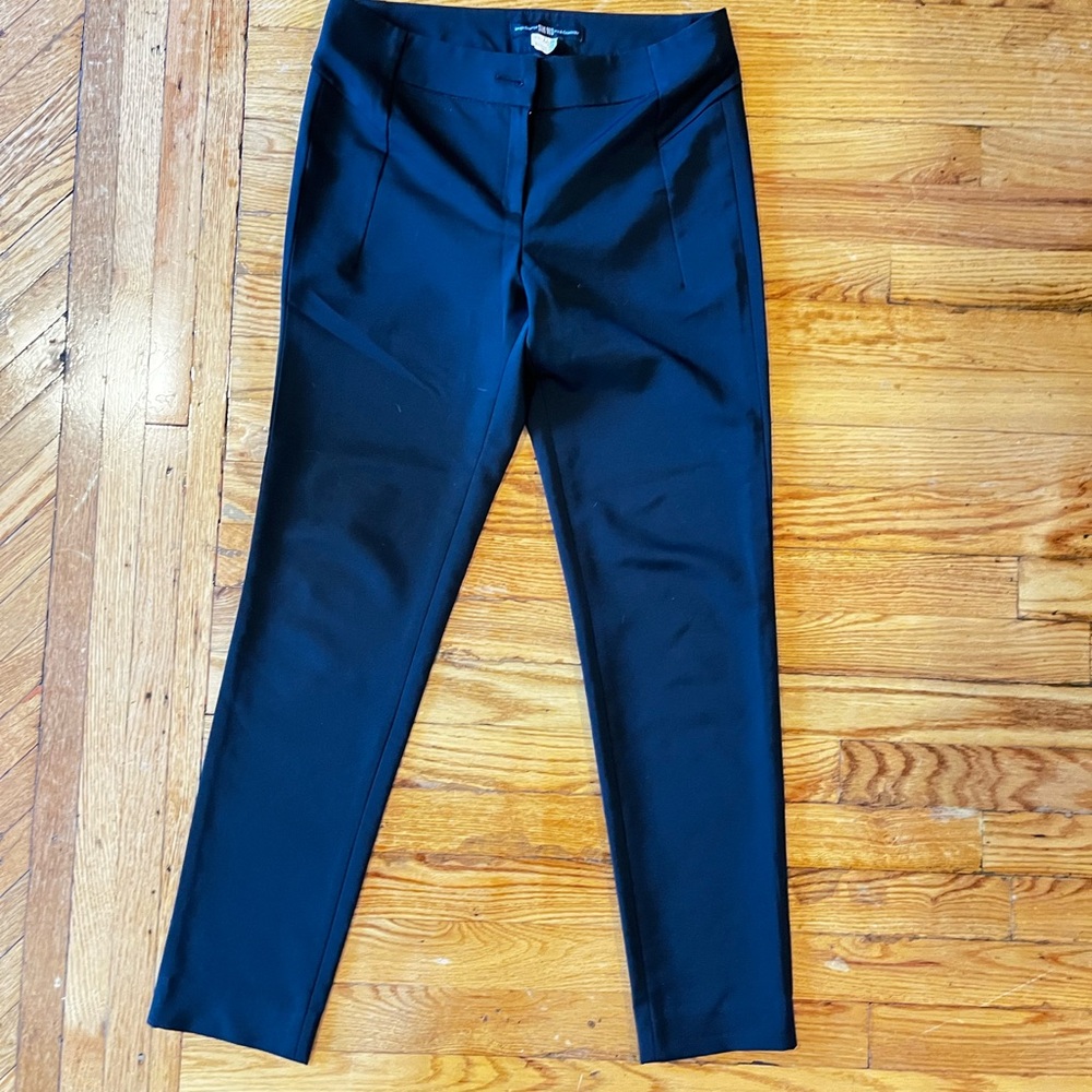 Stylish Black Trousers Slacks Straight Leg Work Pants